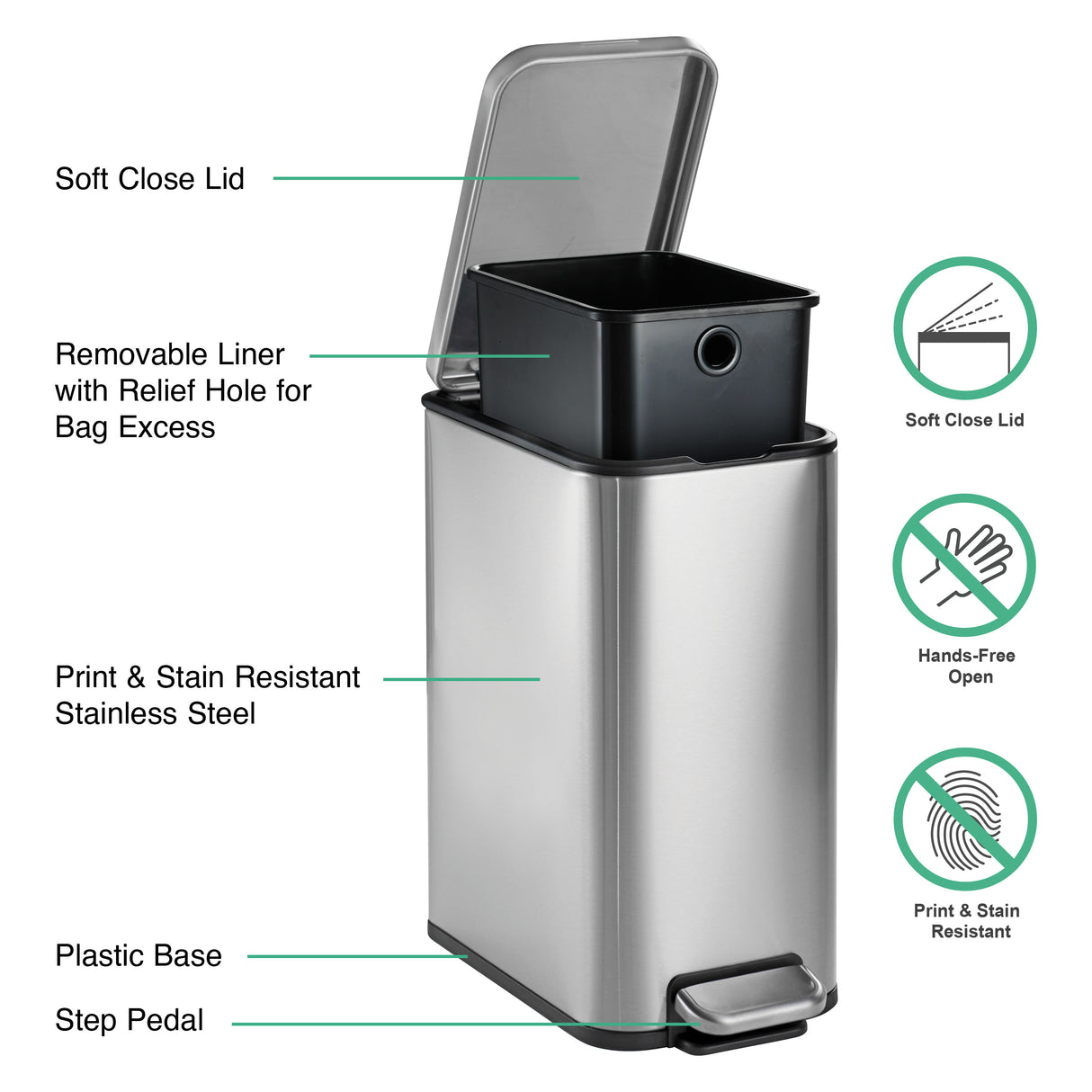 2 Gallon Step Cans - 2 Pack