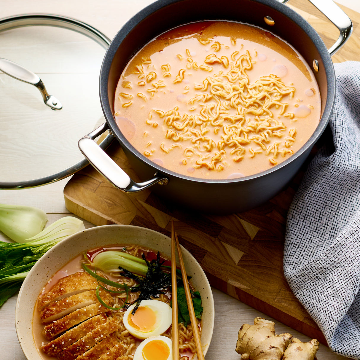 Gourmet 8 Piece Hard Anodized Aluminum Nonstick Cookware Set