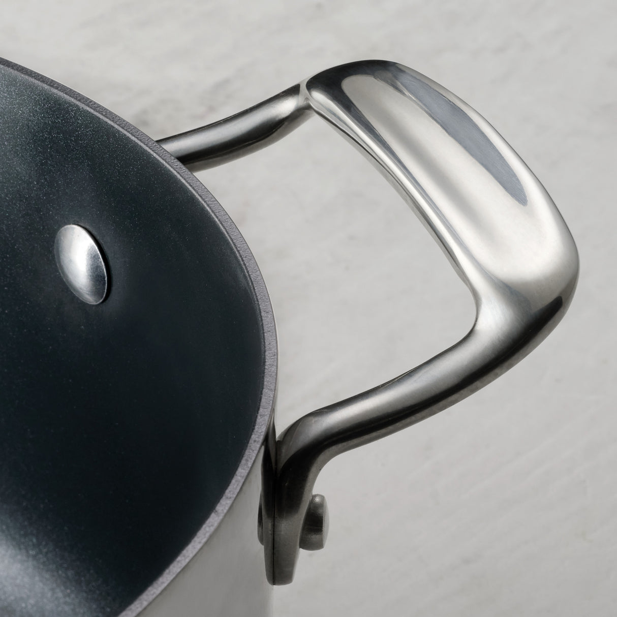 Utsava Tri-Ply Clad Covered Casserole with Ceramic Interior