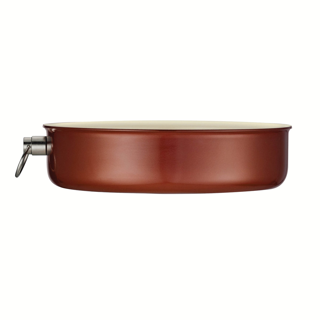 9.5 Inch Ceramic Round Baking Dish - Metallic Copper