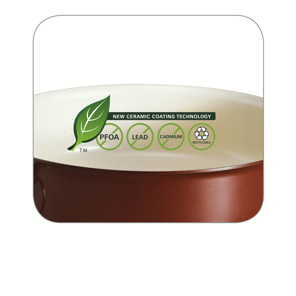 9.5 Inch Ceramic Round Baking Dish - Metallic Copper