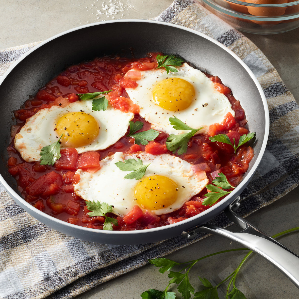 9 Piece Induction Nonstick Cookware Set - Slate Gray