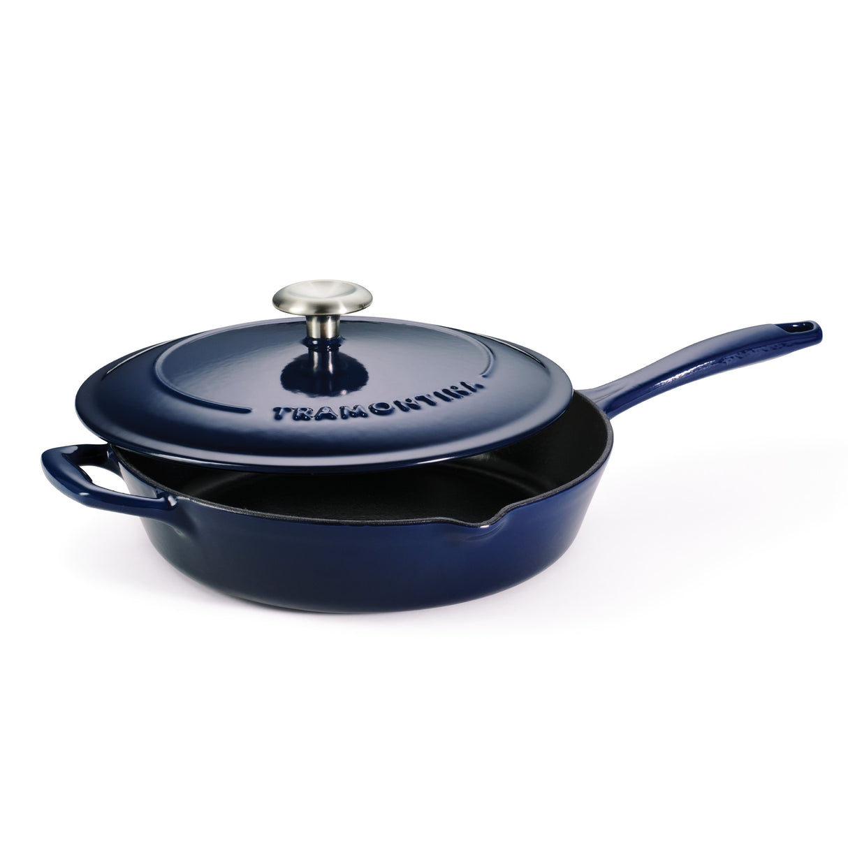 Bestow 10 Inch Enameled Cast-Iron Covered Skillet