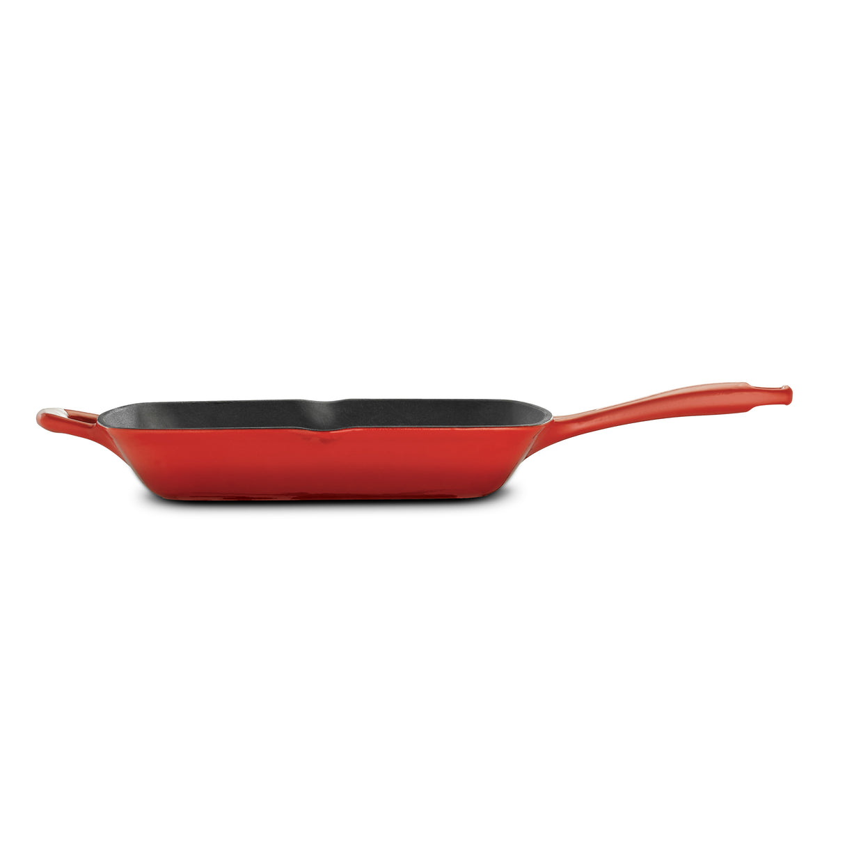 Bestow 11 in Enameled Cast-Iron Grill Pan - Gradated Red