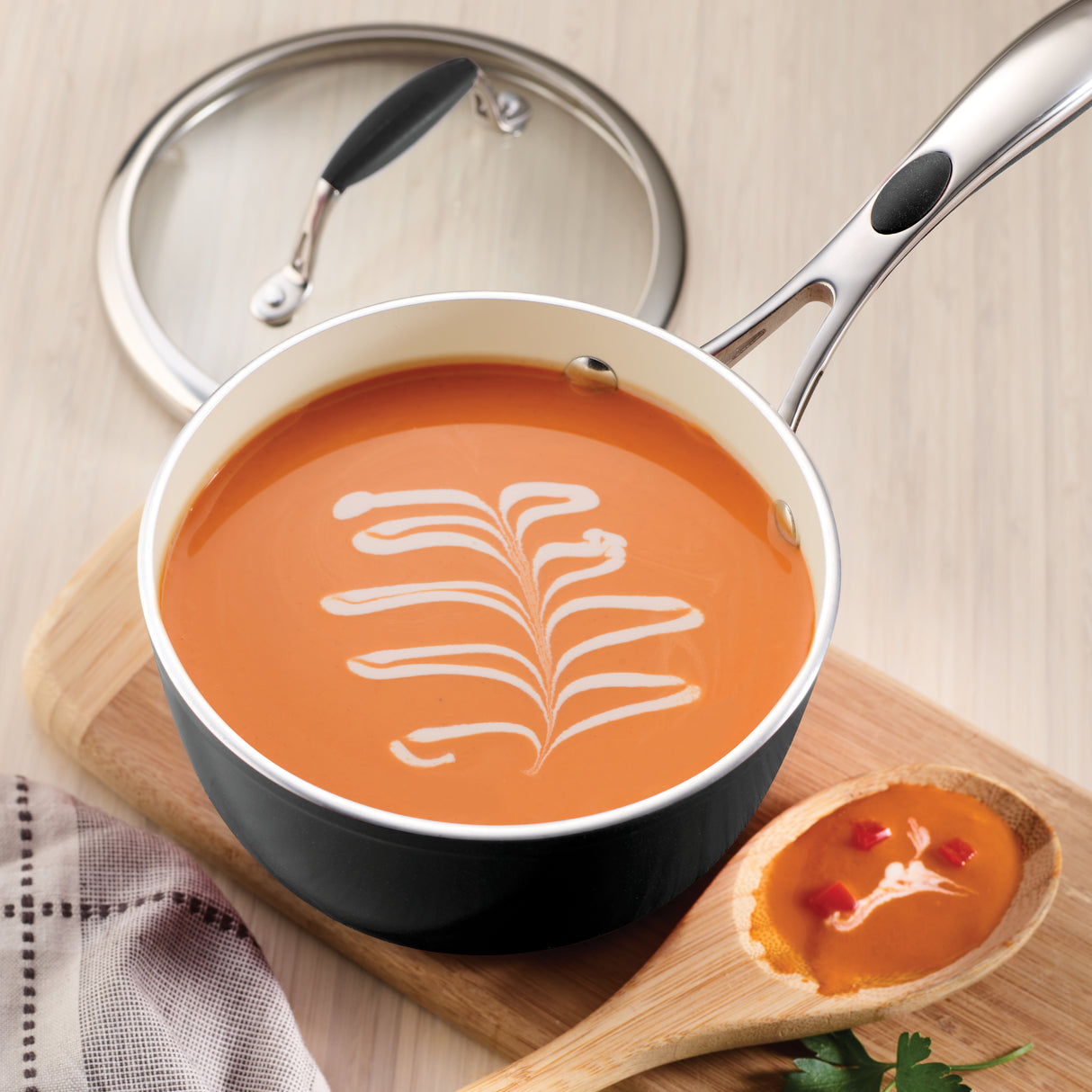 Ceramica Deluxe Ceramic Sauce Pan with Lid