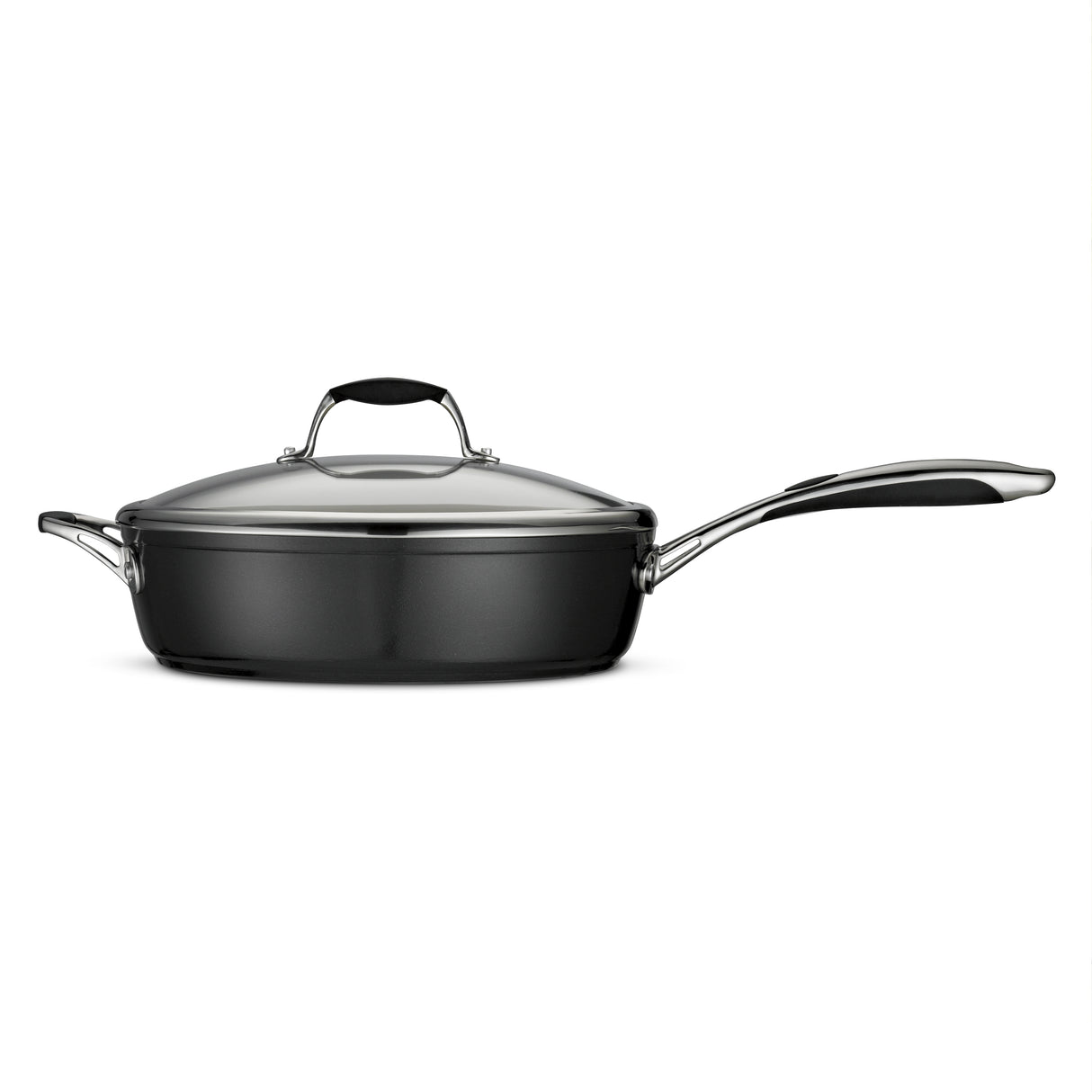 Ceramica Deluxe 11 Inch Ceramic Covered Deep Skillet - Black