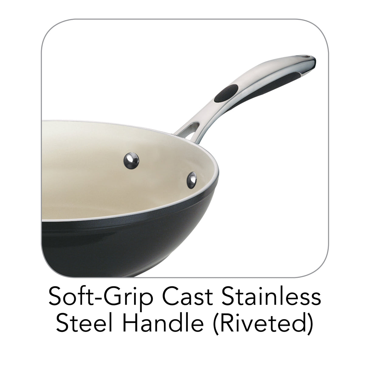 Ceramica Deluxe 11 Inch Ceramic Stir-Fry Pan