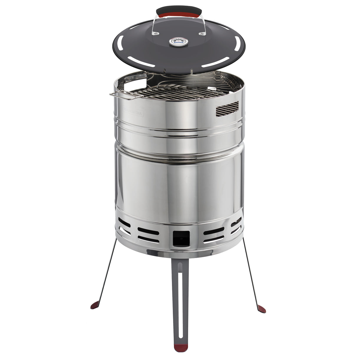 15.5 in Stainless Steel Round BBQ Charcoal Grill with Lid