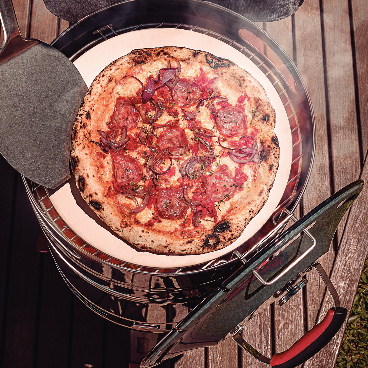 15.5 in Stainless Steel Round BBQ Charcoal Grill with Lid