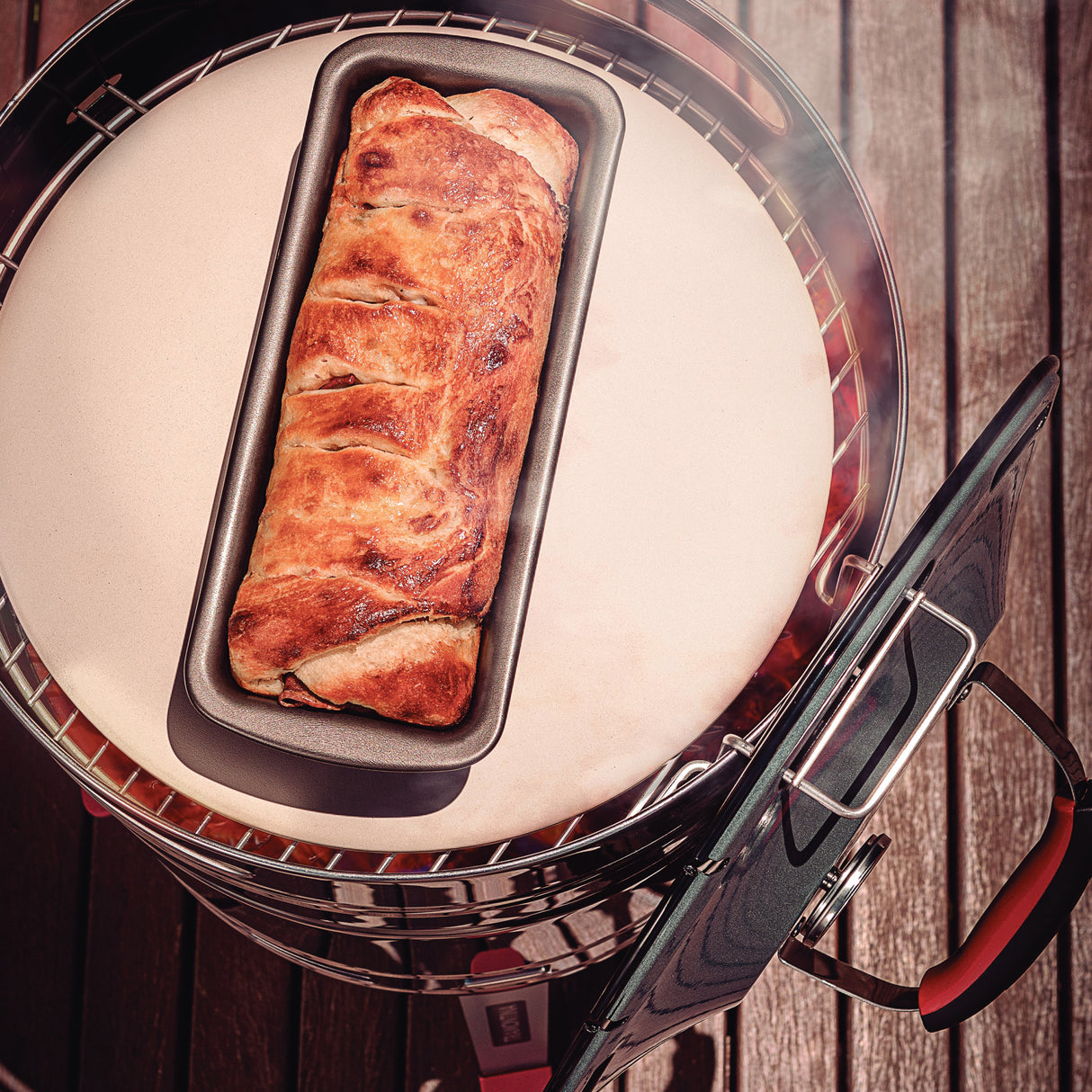 15.5 in Stainless Steel Round BBQ Charcoal Grill with Lid