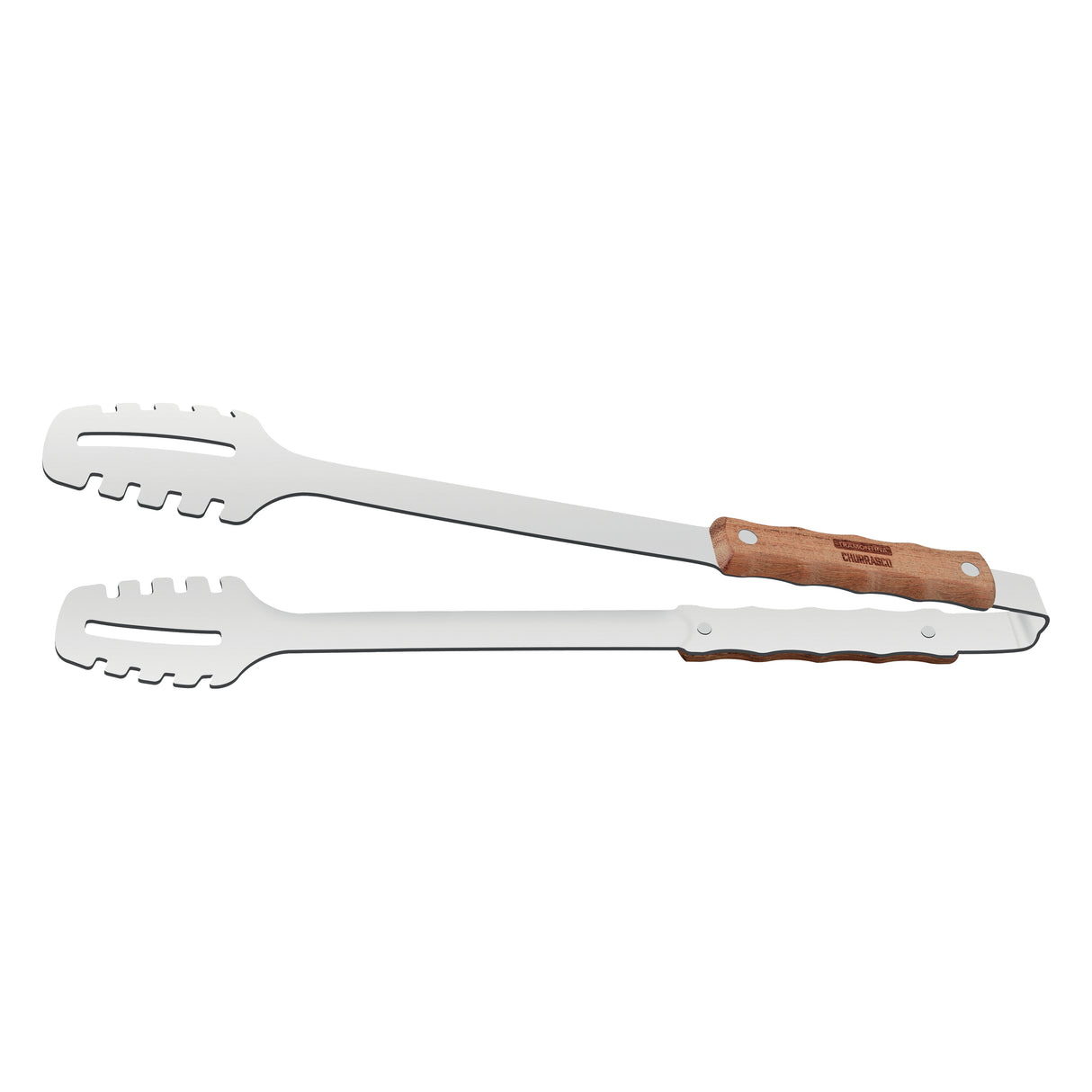 Churrasco BBQ Tongs with Wood Handle