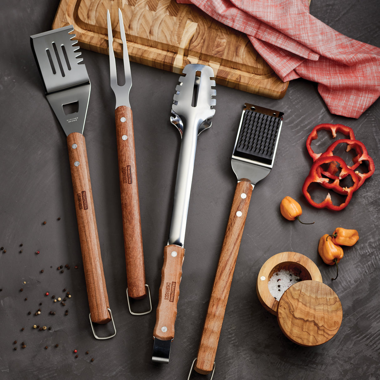 Churrasco BBQ Spatula with Wood Handle