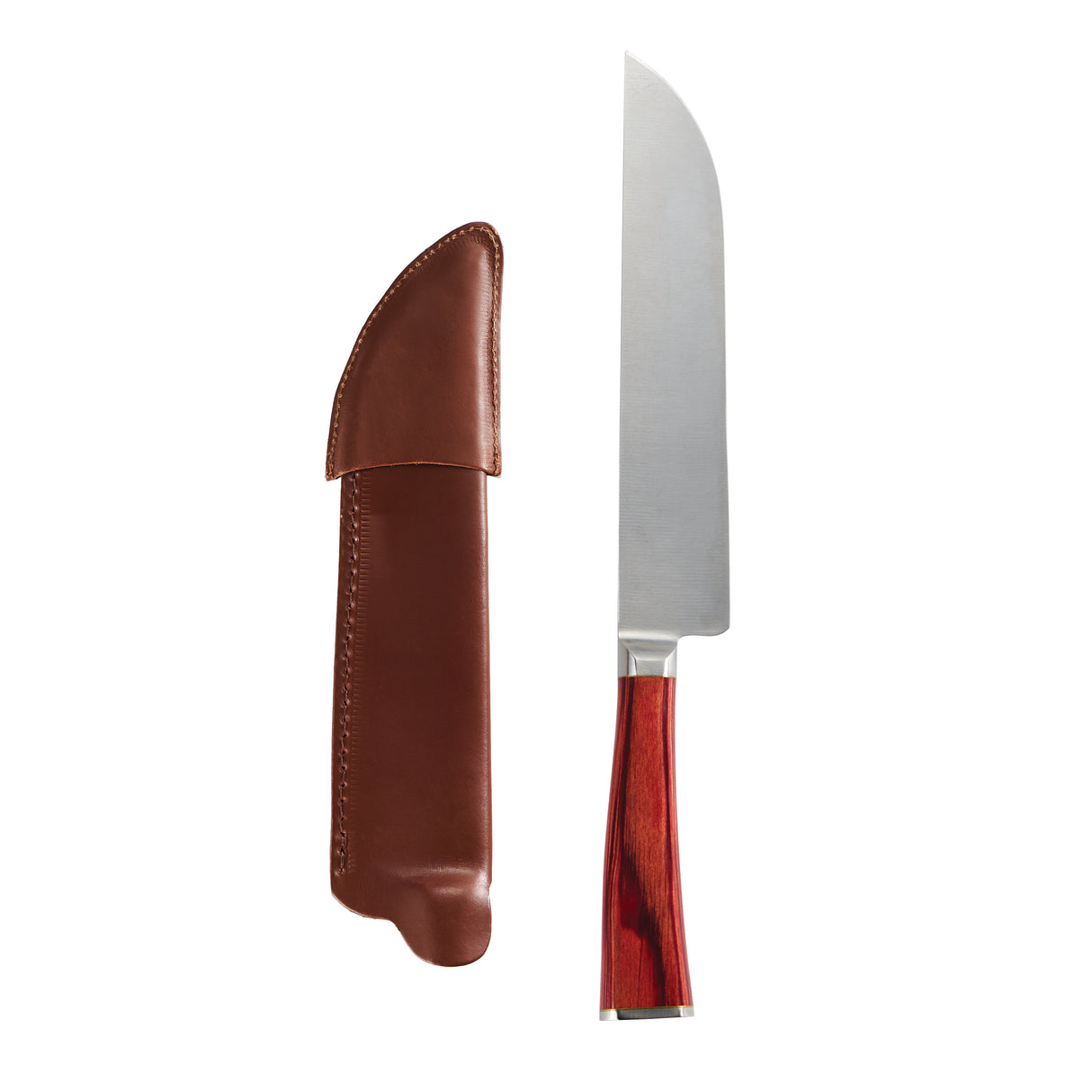 Churrasco BBQ 7 in Gaucho Style Knife with Leather Sheath