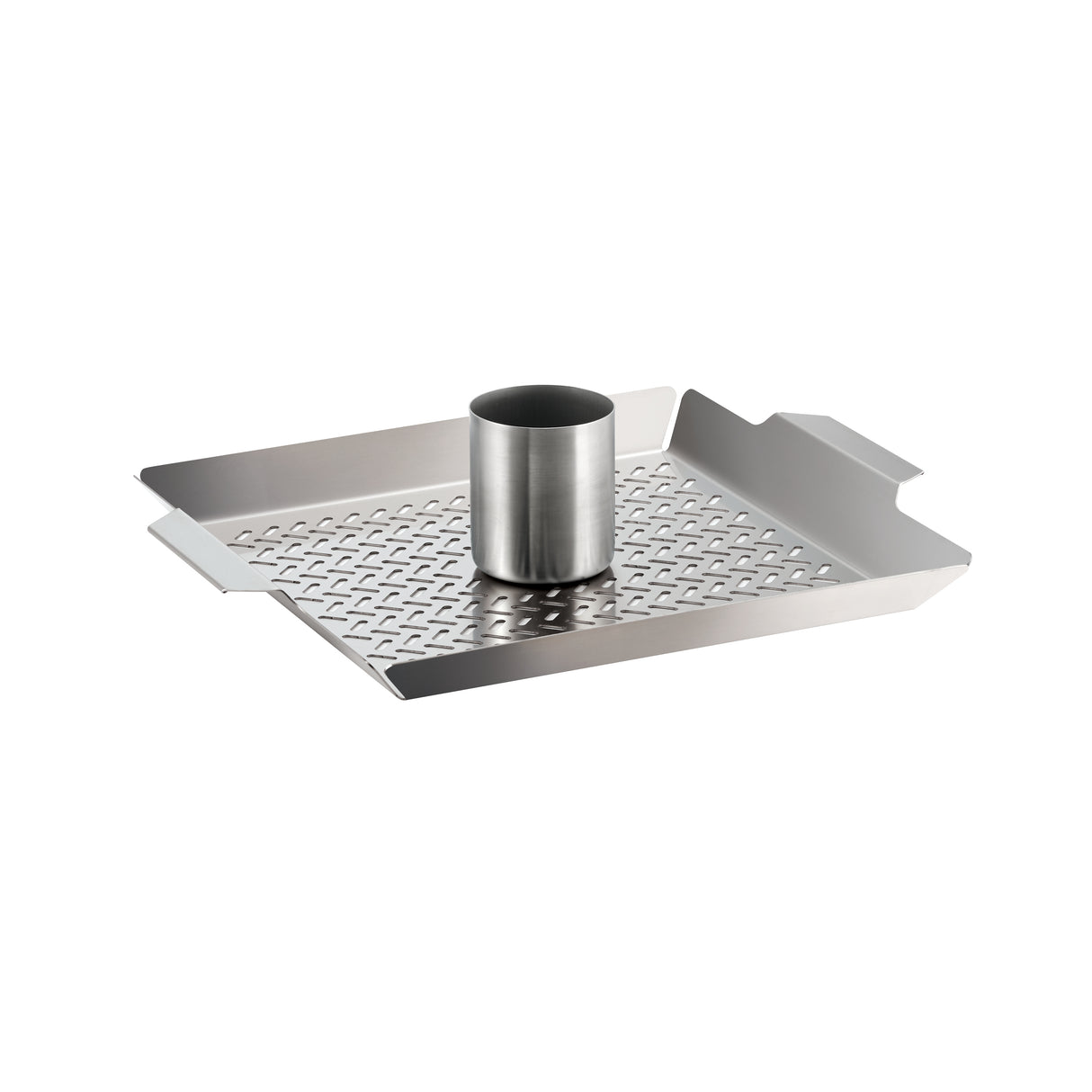 Churrasco BBQ Stainless Steel Outdoor Chicken Roaster with Basting Cup