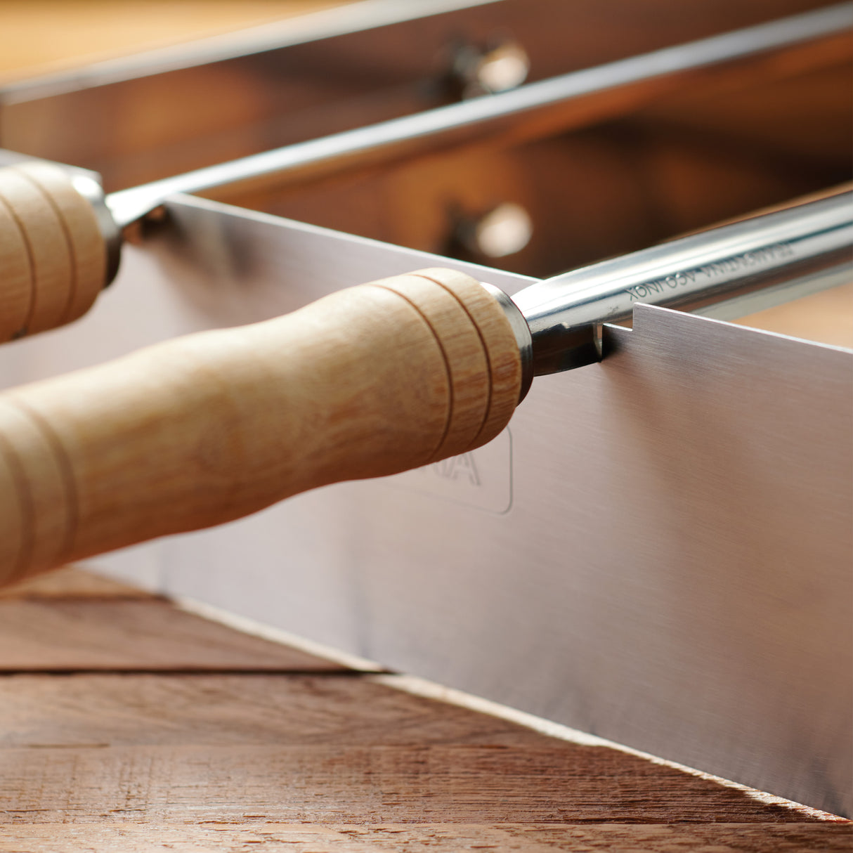 Churrasco BBQ Stainless Steel Skewer and Grill Rack Set