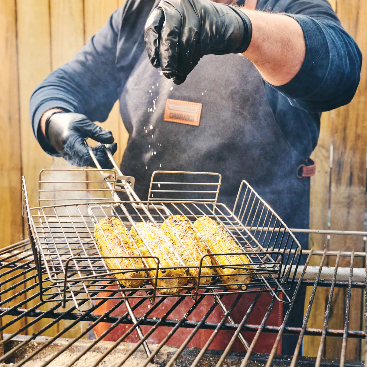 Churrasco BBQ Stainless Steel Multi-Use Deep Grill Basket