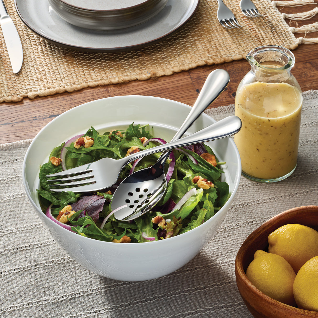 Classic 18/10 Stainless Steel 45 Piece Flatware Set