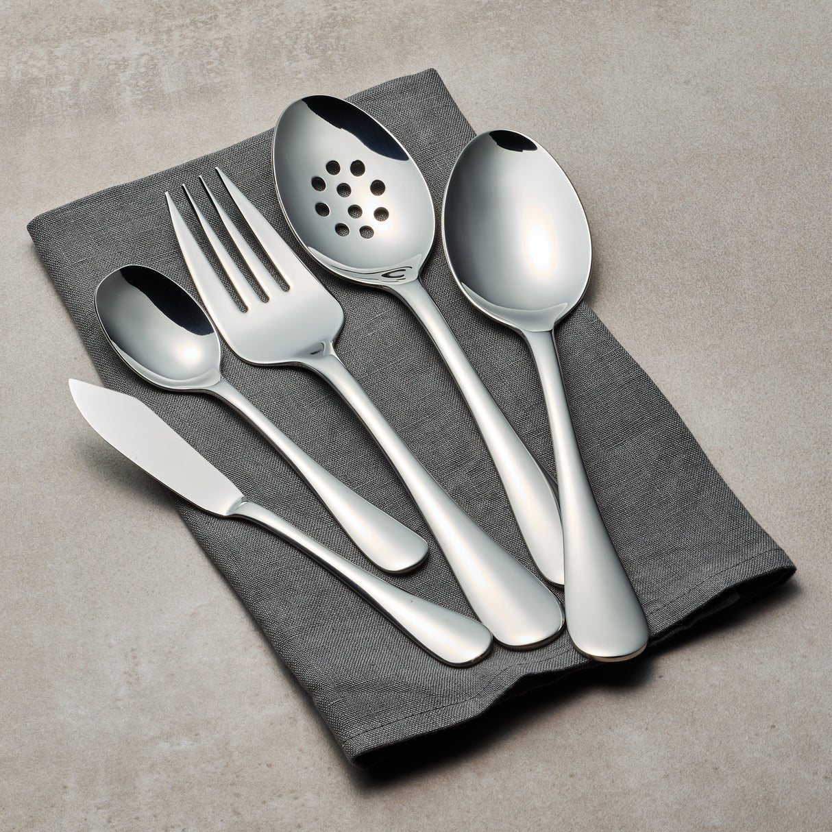 Classic 18/10 Stainless Steel 45 Piece Flatware Set