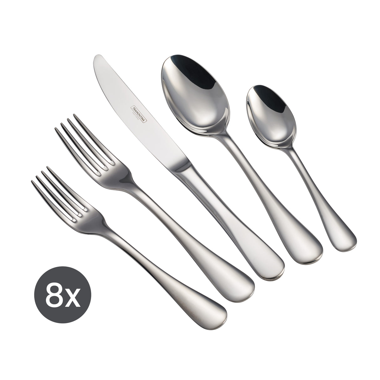 Classic 18/10 Stainless Steel 45 Piece Flatware Set