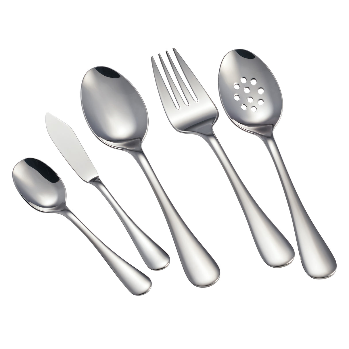 Classic 18/10 Stainless Steel 45 Piece Flatware Set