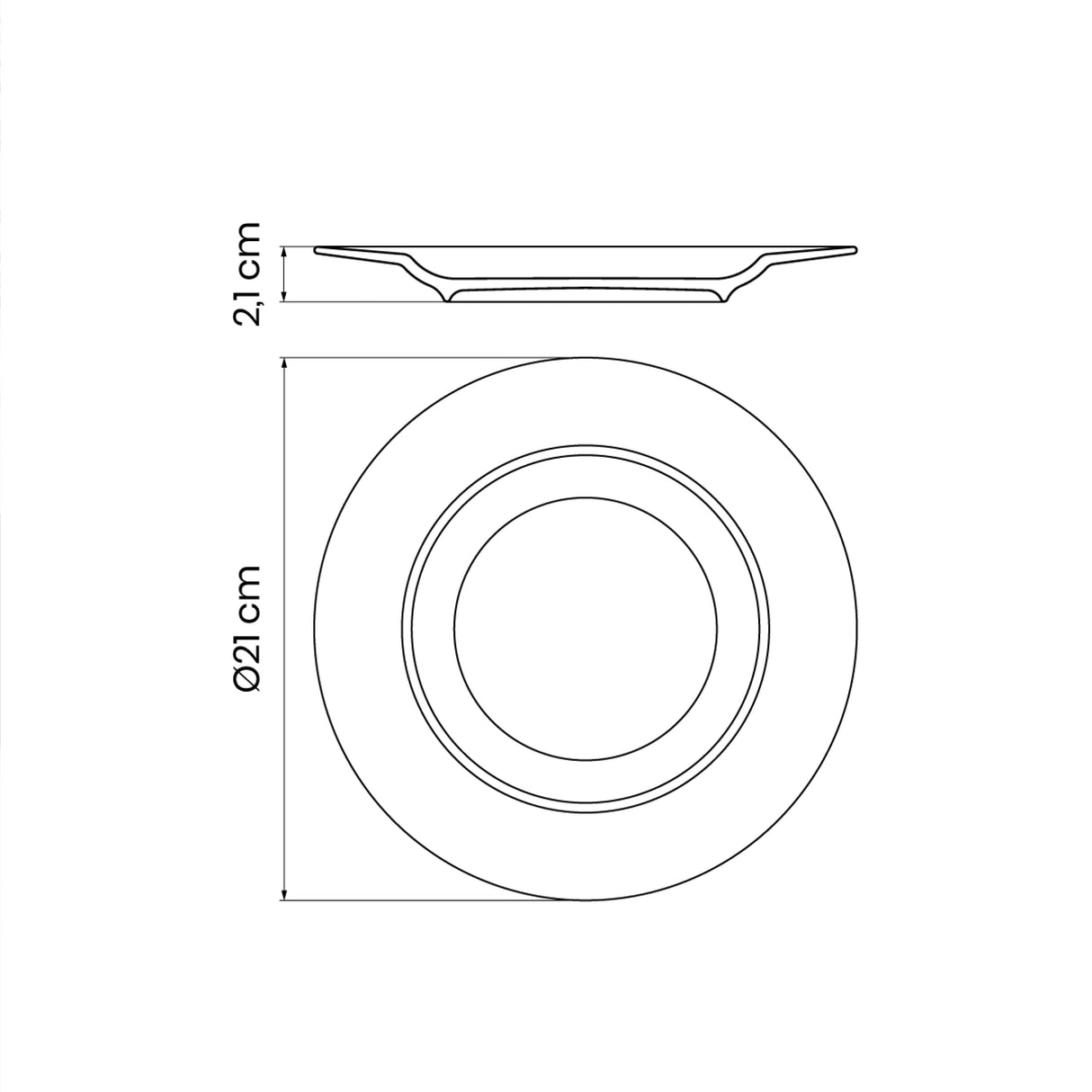 Dulce 6 Piece Dessert Plate Set
