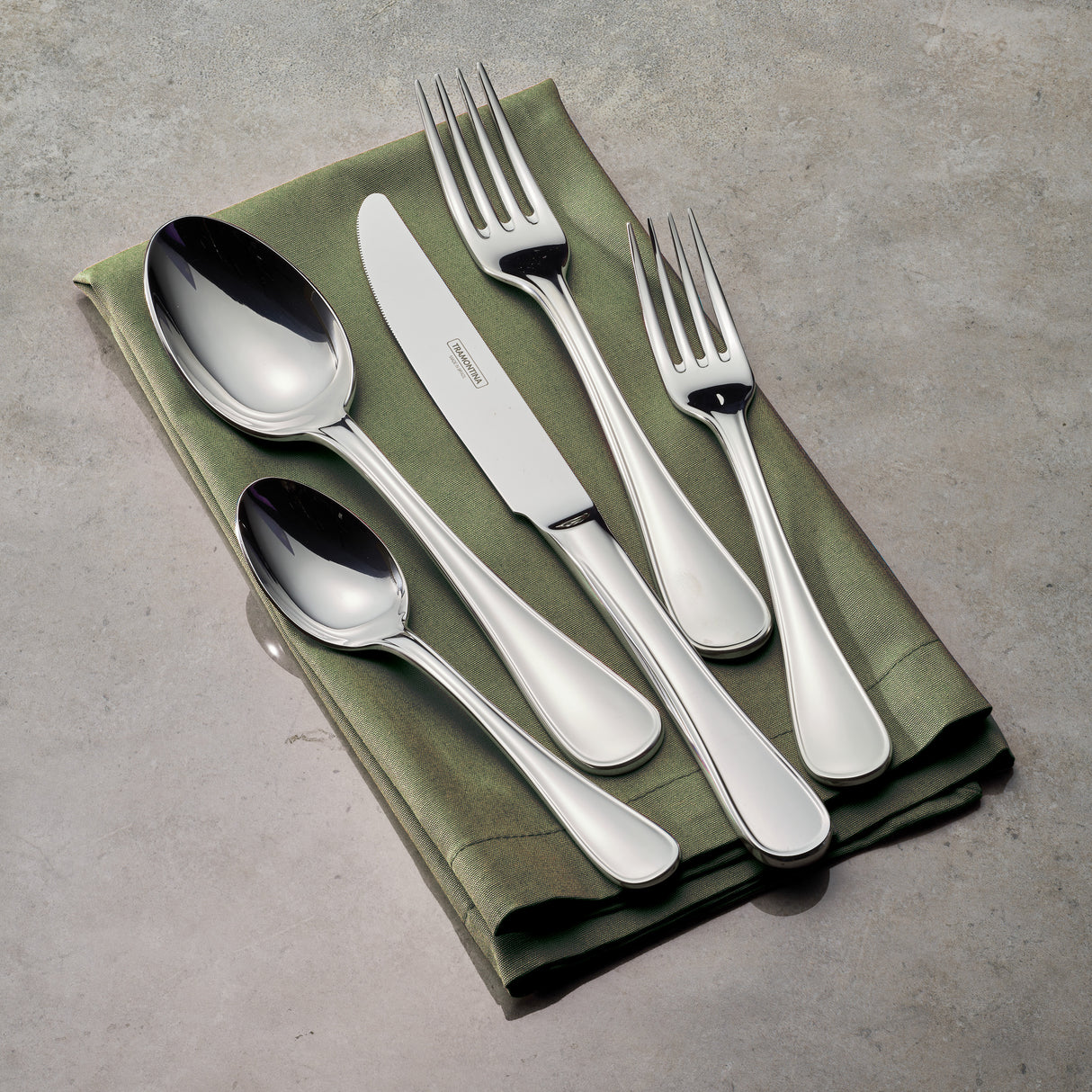 Firenze 18/10 Stainless Steel 45 Piece Flatware Set