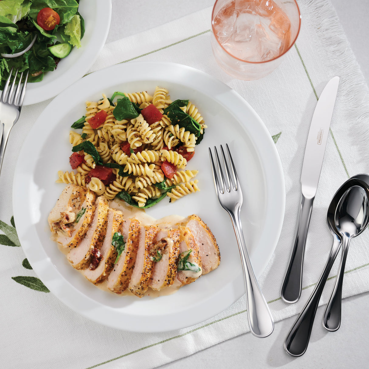 Firenze 18/10 Stainless Steel 45 Piece Flatware Set