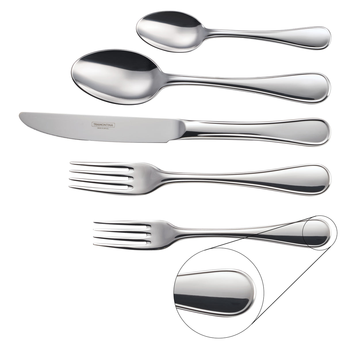 Firenze 18/10 Stainless Steel 45 Piece Flatware Set