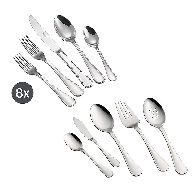 Firenze 18/10 Stainless Steel 45 Piece Flatware Set