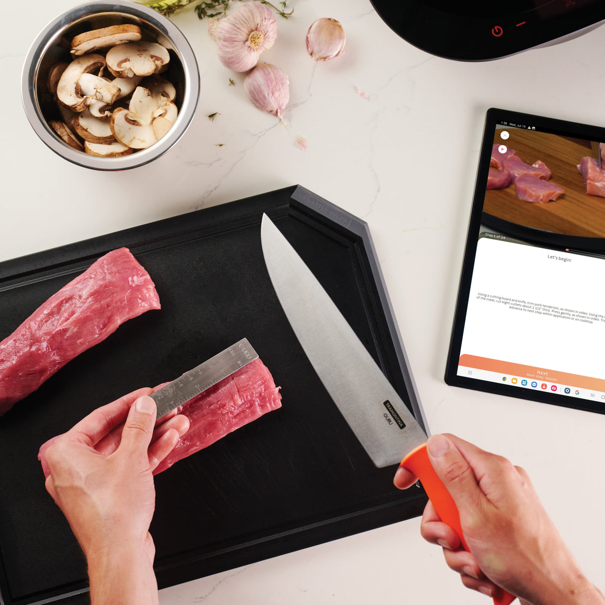 Guru Essential Knife and Cutting Board Prep Set