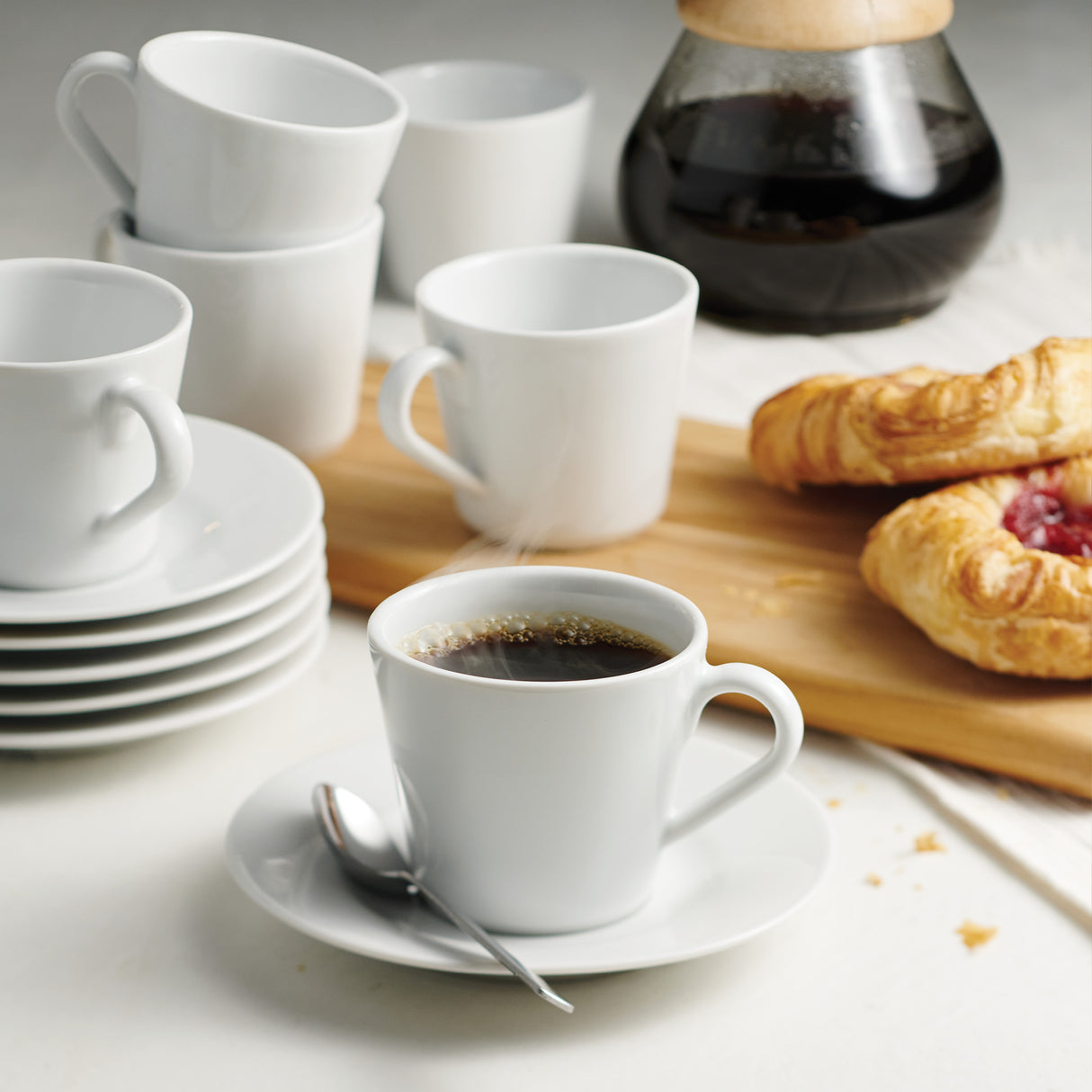 Leonora Cup and Saucer 6 Piece Set