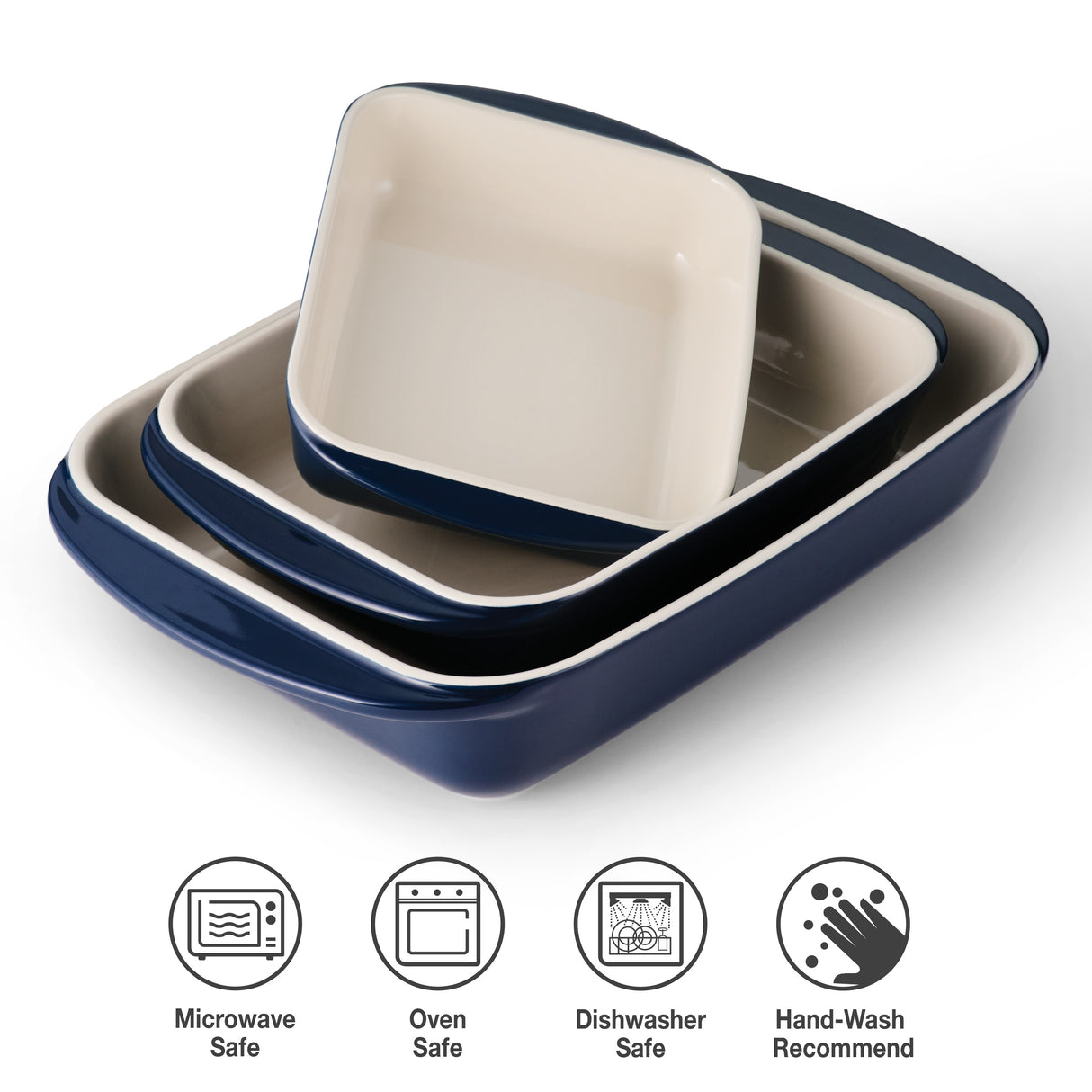 Mae 3 Piece Ceramic Bakeware Set