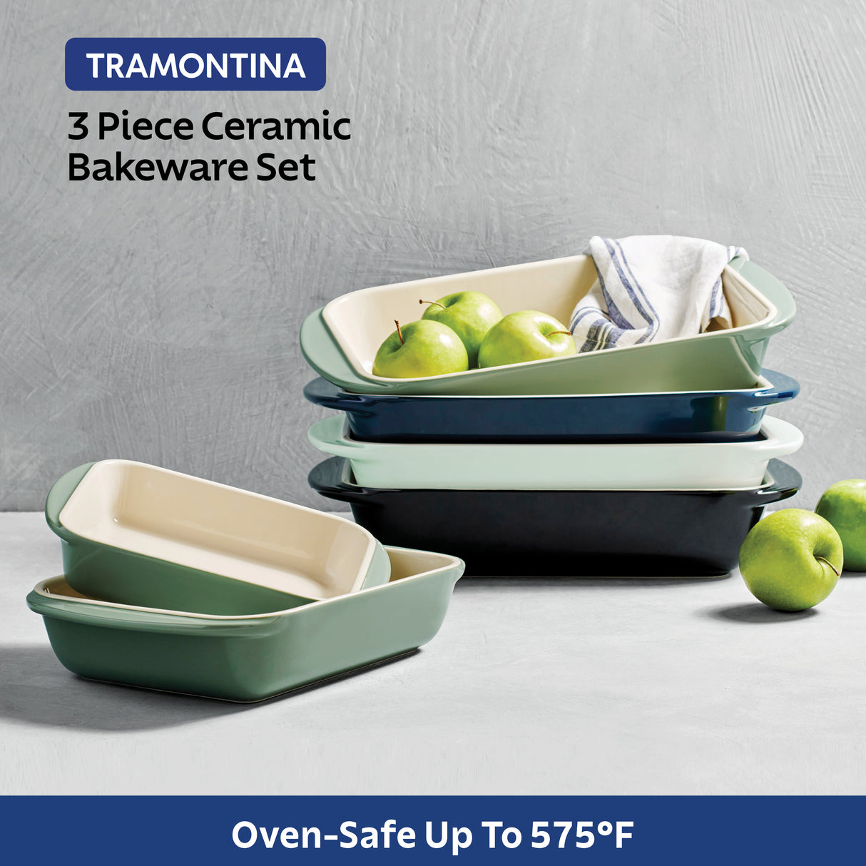 Mae 3 Piece Ceramic Bakeware Set