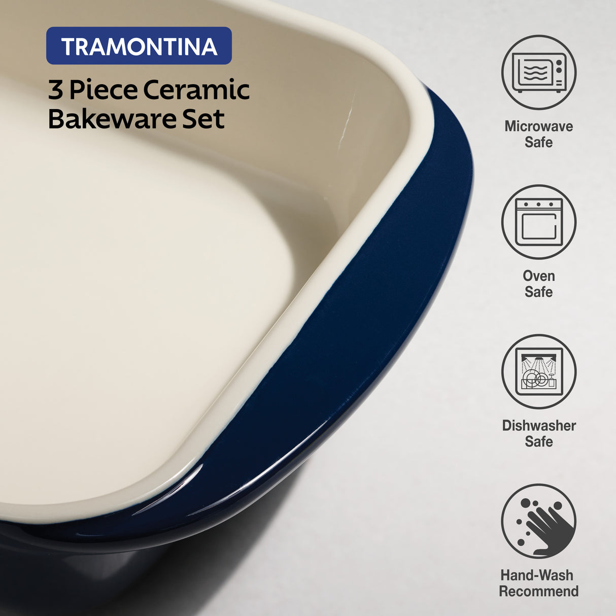 Mae 3 Piece Ceramic Bakeware Set