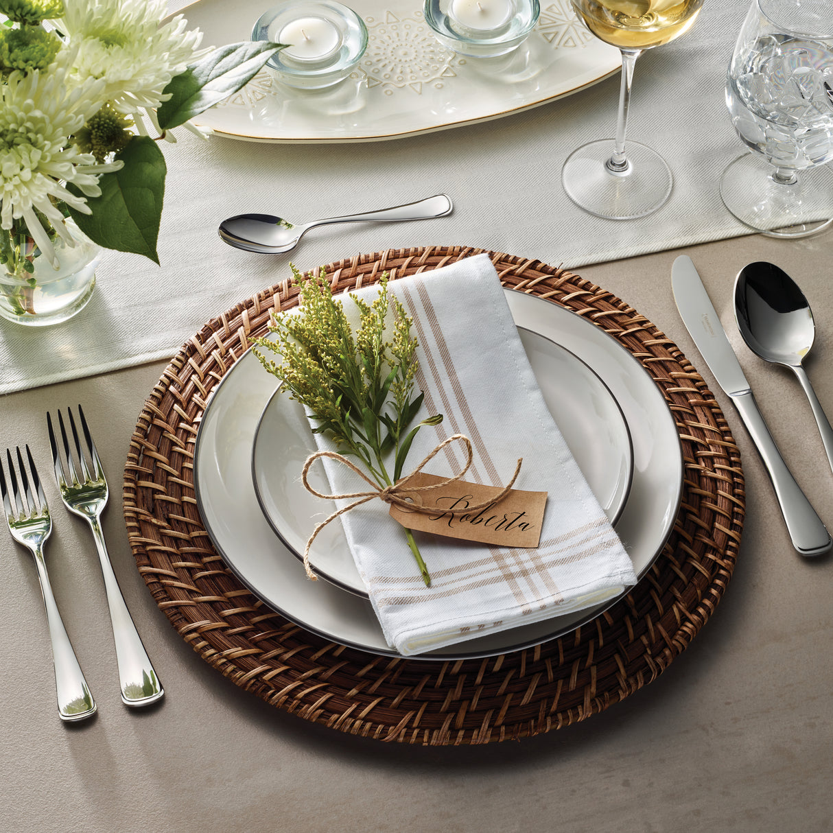 Monaco 18/0 Stainless Steel 20 Piece Flatware Set