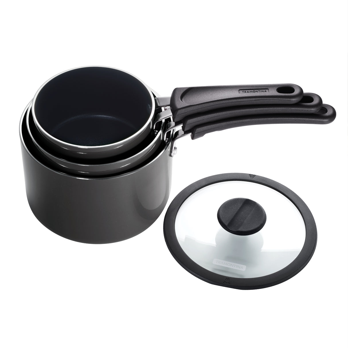 Nesting 6 Piece Nonstick Sauce Pan Set