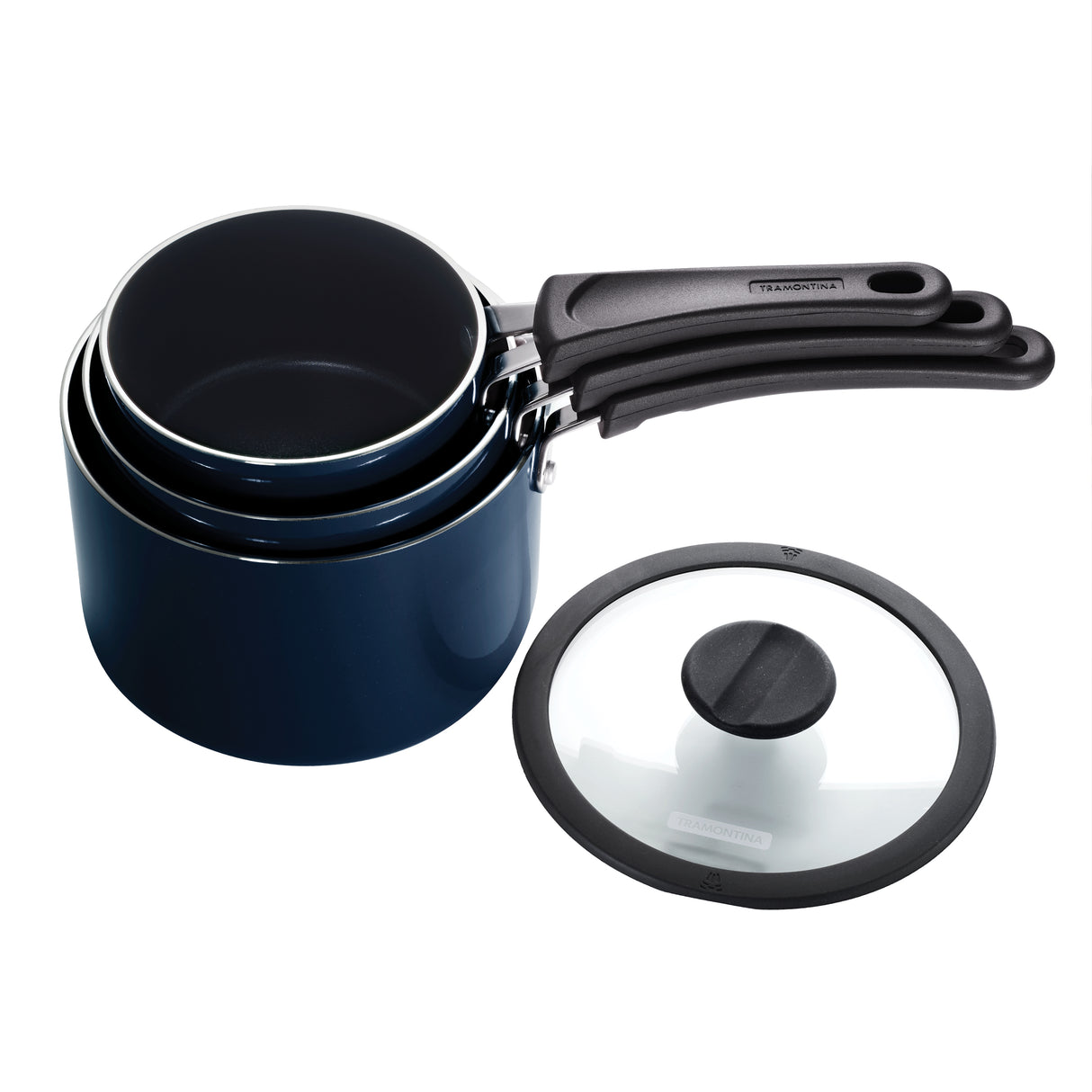 Nesting 6 Piece Nonstick Sauce Pan Set