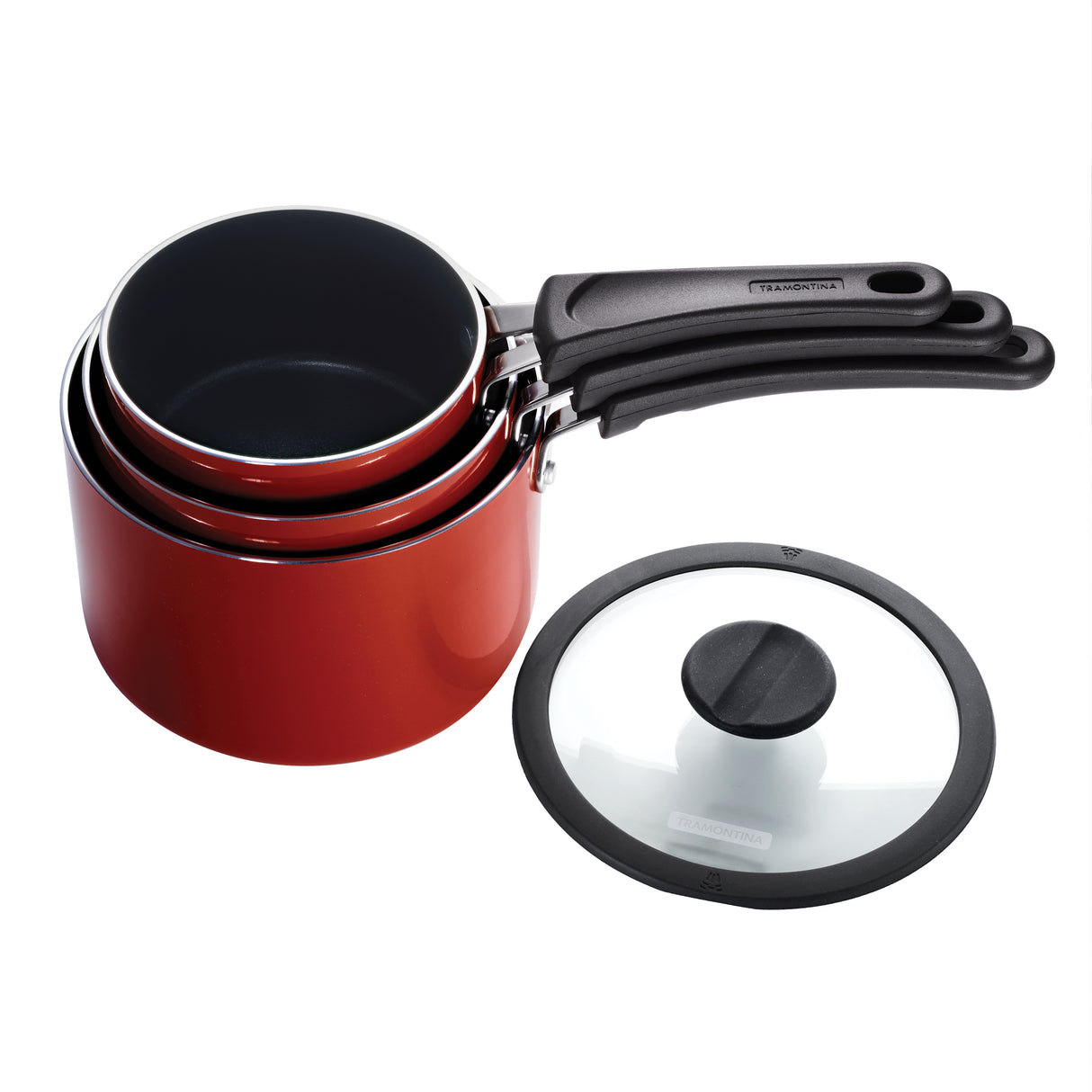Nesting 6 Piece Nonstick Sauce Pan Set