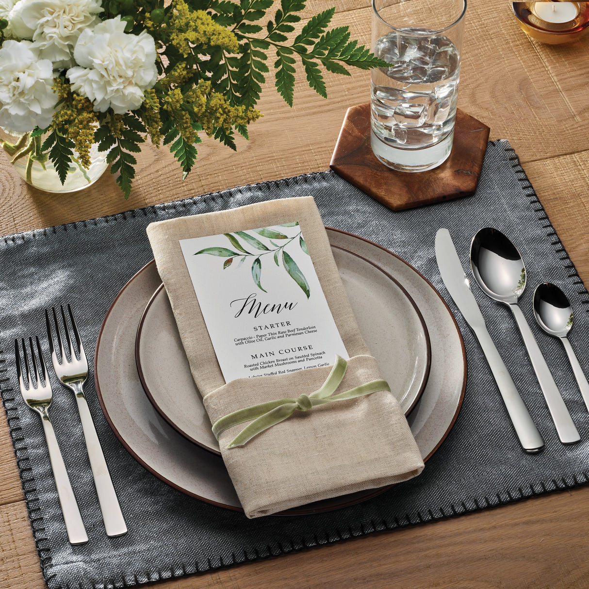 Oslo 20 Piece 18/0 Stainless Steel Flatware Set