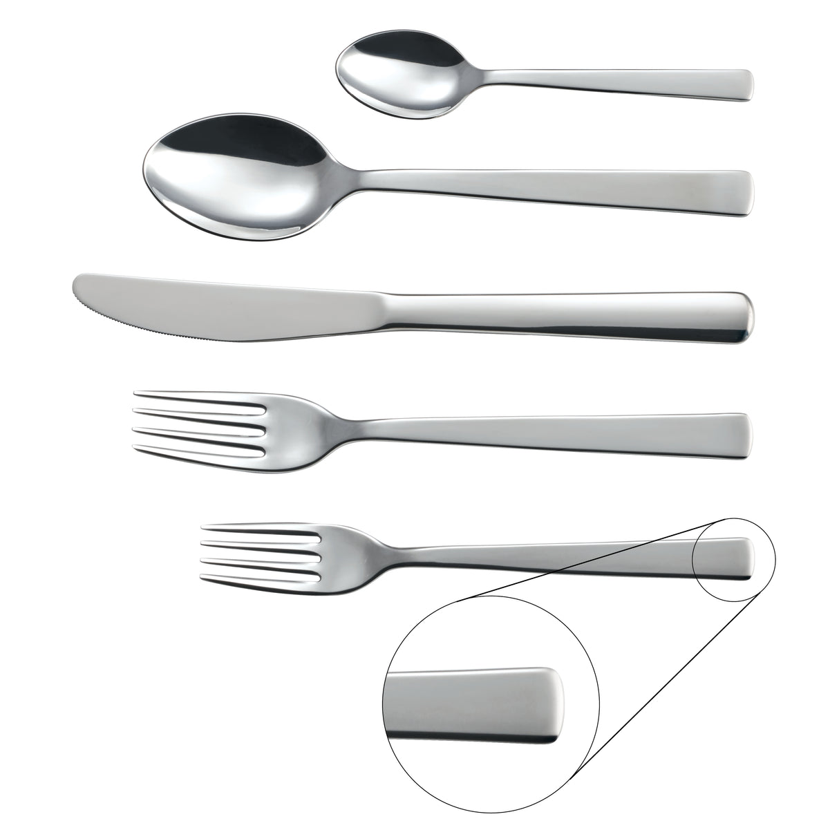 Oslo 20 Piece 18/0 Stainless Steel Flatware Set