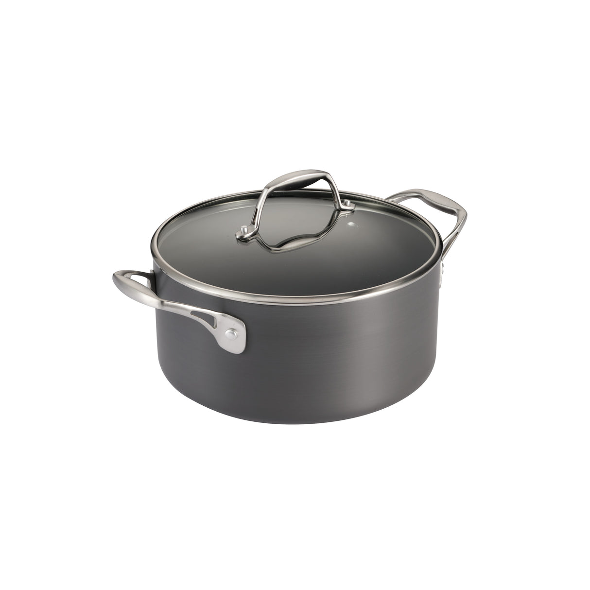 OnyxPro 5 Quart Hard Anodized Aluminum Covered Dutch Oven