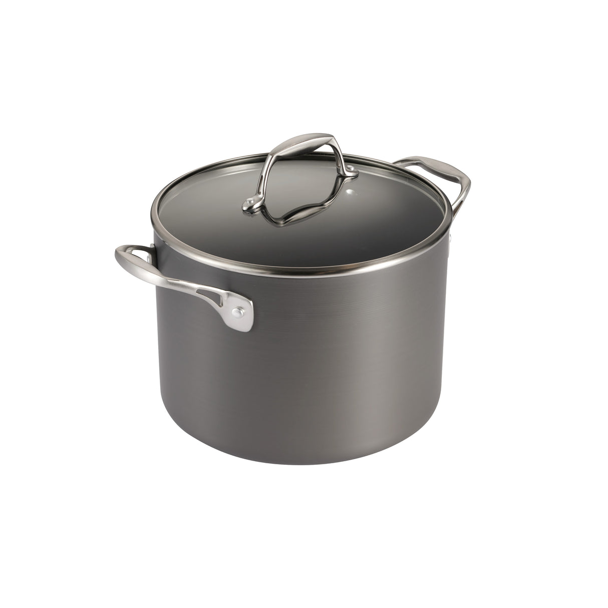OnyxPro 8 Quart Hard Anodized Aluminum Covered Stock Pot