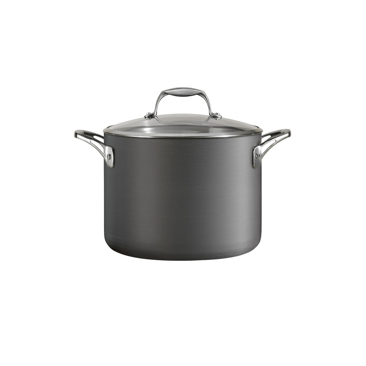 OnyxPro 8 Quart Hard Anodized Aluminum Covered Stock Pot