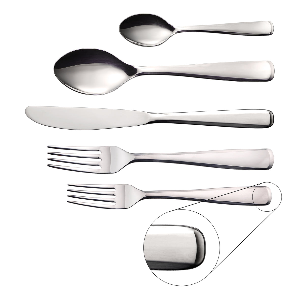 Pacific 20 Piece 18/10 Stainless Steel Flatware Set