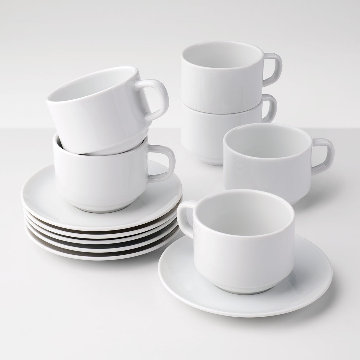 Paola 8 ounce Cup and Saucer 8 Piece Set