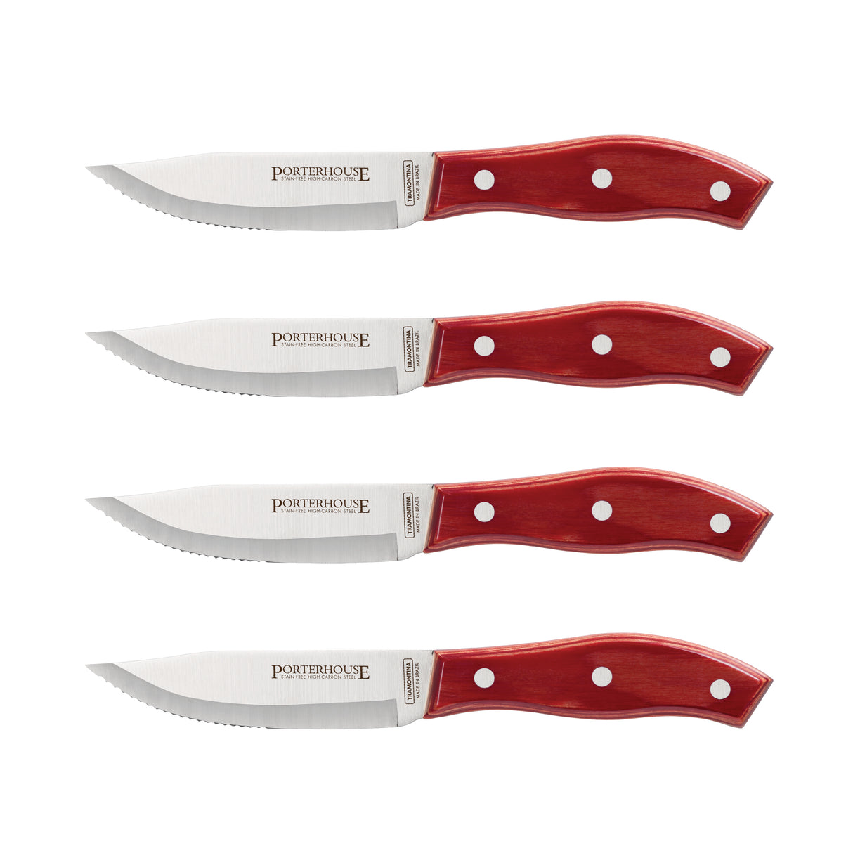 Porterhouse 4 Piece - 5 in Steak Knife Set - Pointed