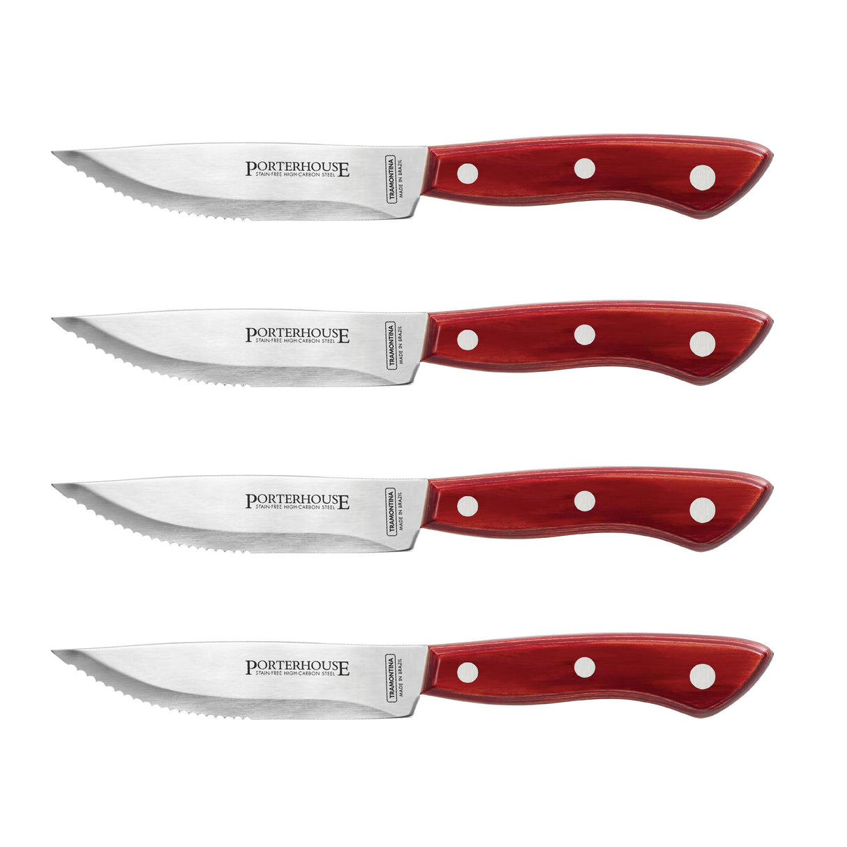 Porterhouse 4 Piece - 5 in Steak Knife Set - Pointed