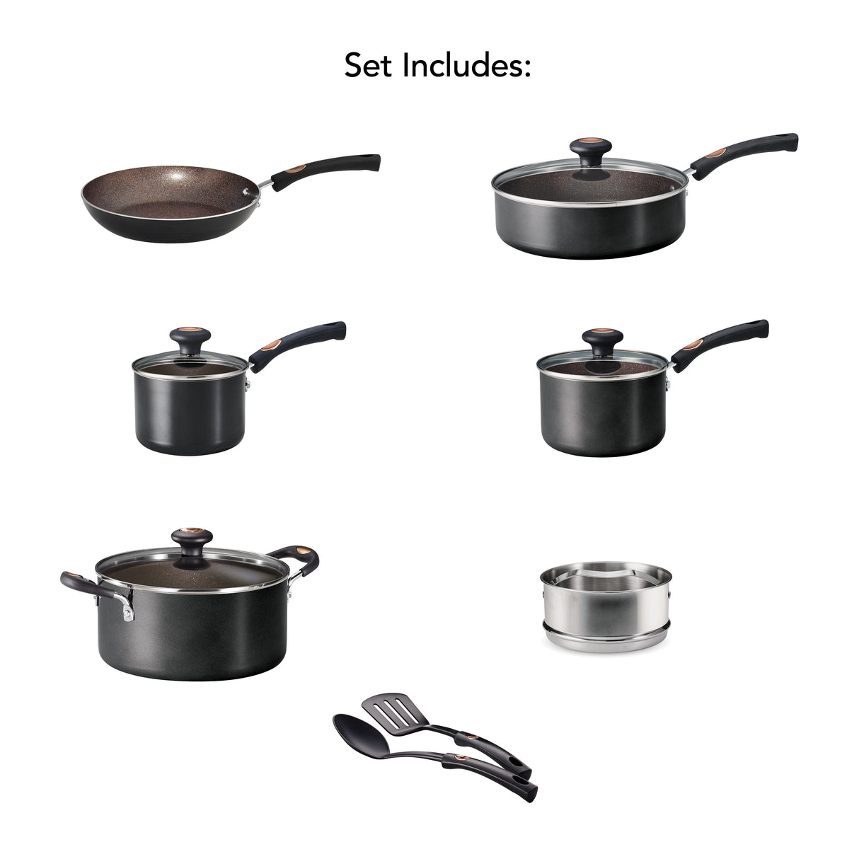 Pots & Pans 12 Piece Aluminum Nonstick Cookware Set