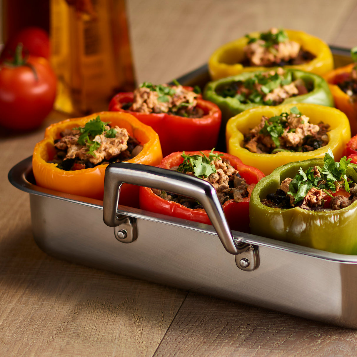 Prima Stainless Steel Roasting Pan - Includes Basting Grill