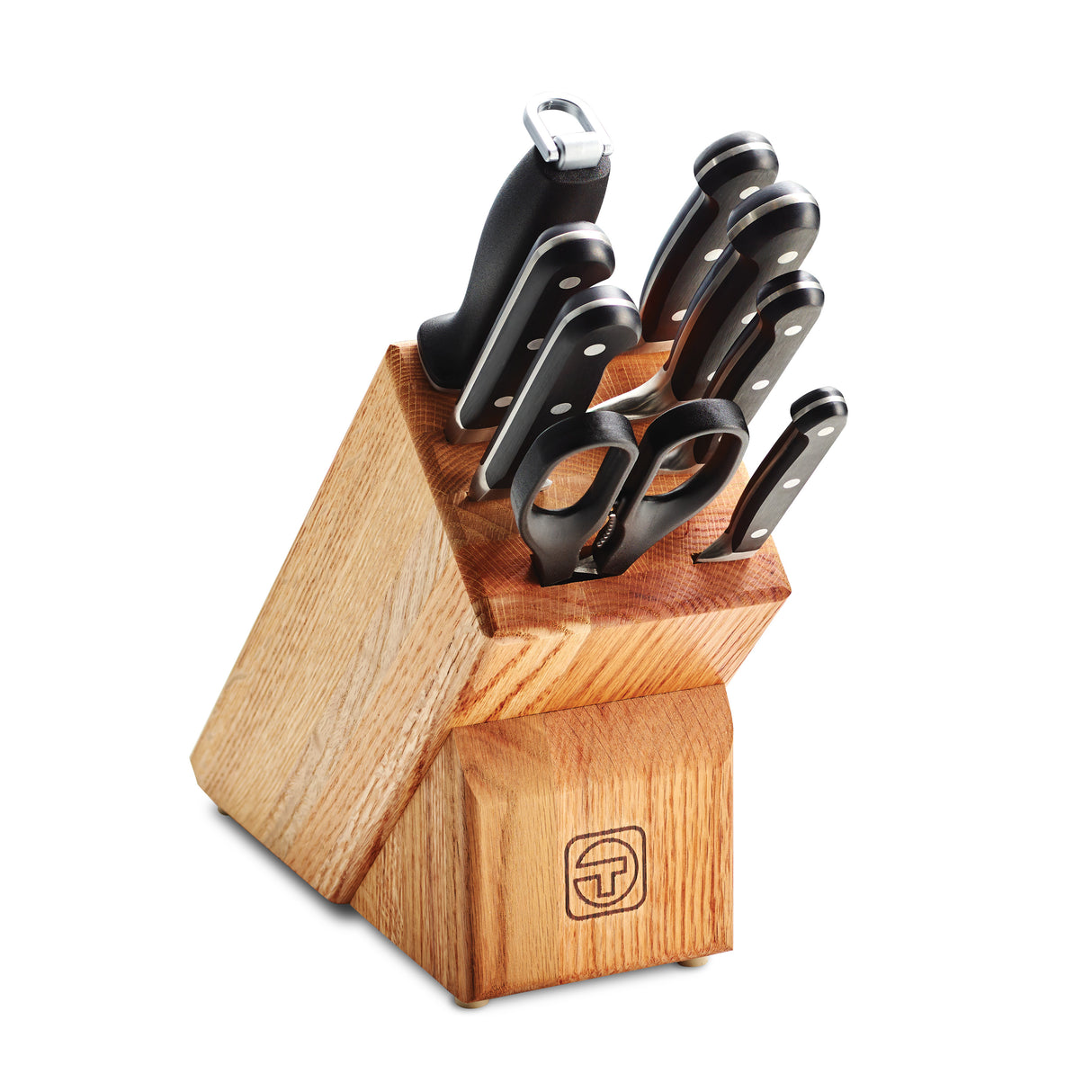 Professional Forged 9 Piece Cutlery Set with Hardwood Counter Block